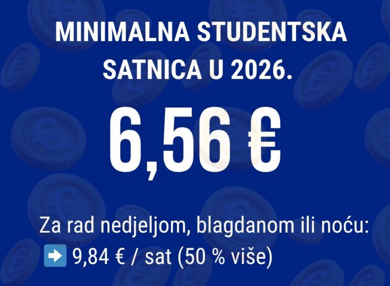 Studentska satnica 2026.