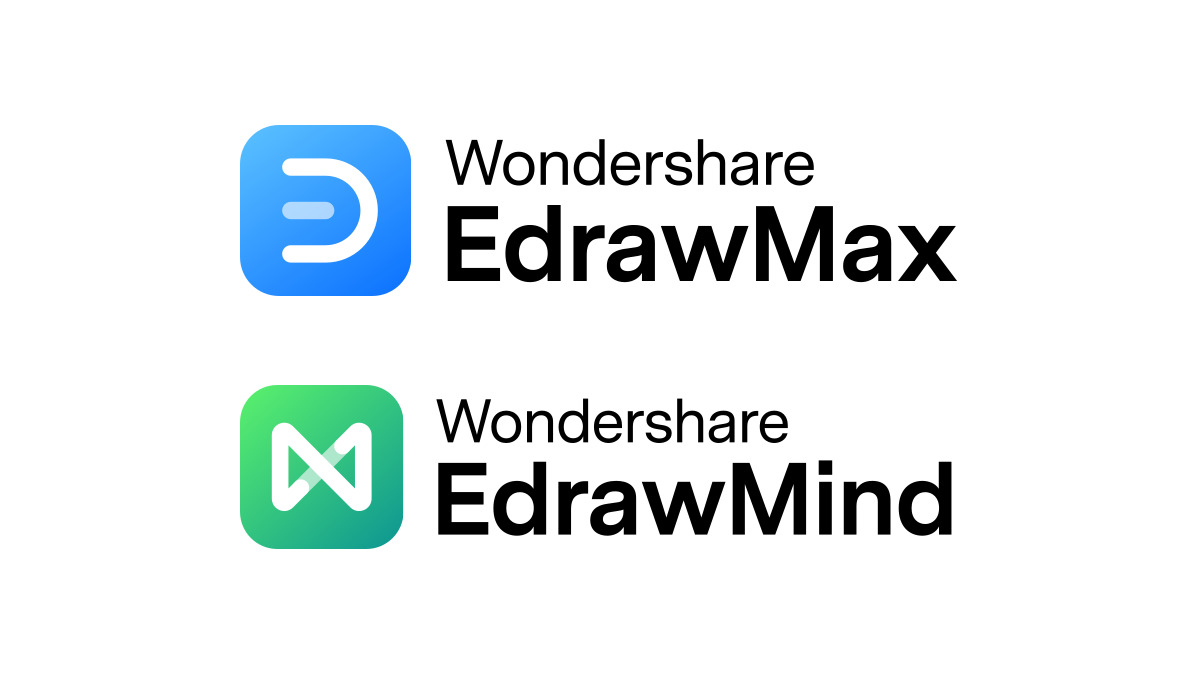 Wondershare EdrawMax i EdrawMind službeni logotipi